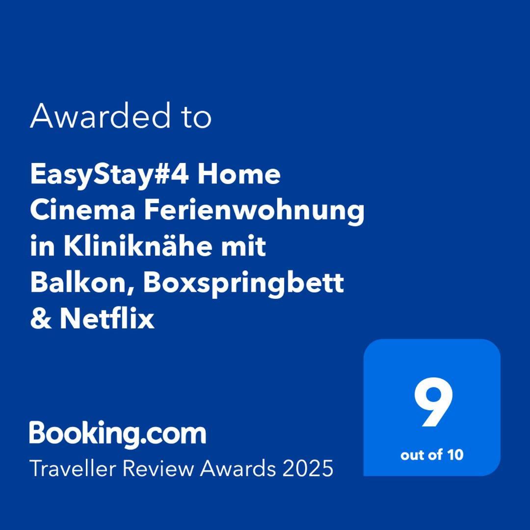 Easystay#4 Home Cinema Ferienwohnung In Kliniknaehe Mit Balkon, Boxspringbett & Netflix Bad Oeynhausen Exterior photo